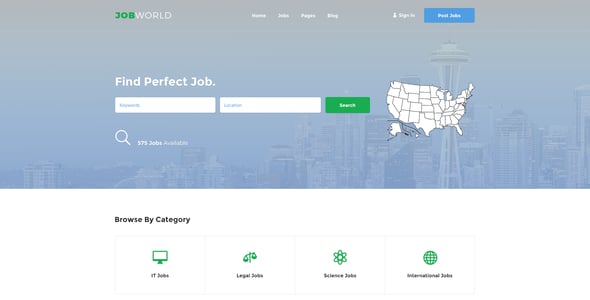 Job Portal HTML Website Templates | ThemeForest