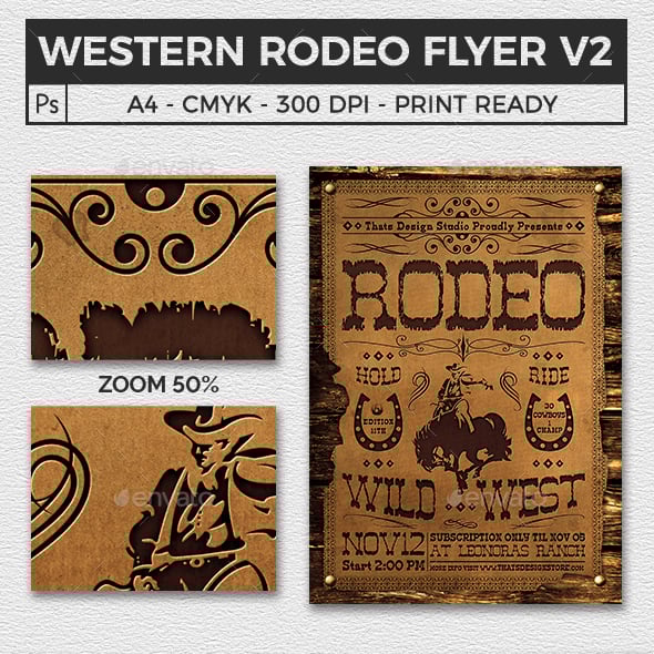 Rodeo Graphics, Designs & Templates | GraphicRiver