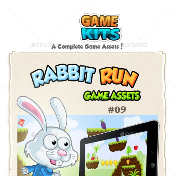 Rabbit 2D Game Assets from GraphicRiver