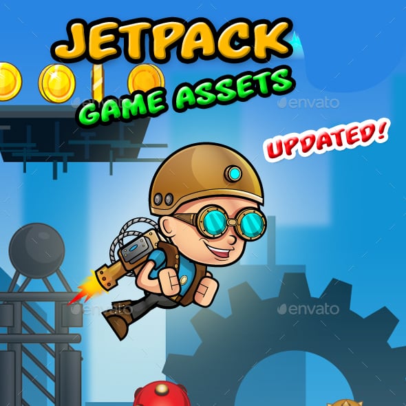 Jetpack 2D Game Assets from GraphicRiver