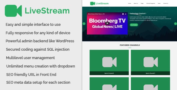 Live Streaming PHP Scripts | CodeCanyon