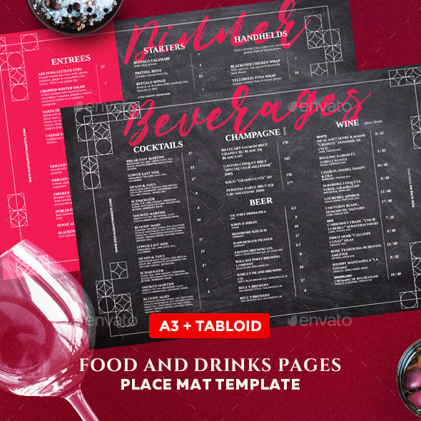 Mat Menu Graphics, Designs & Templates from GraphicRiver