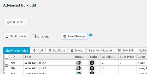 WooCommerce Advanced Bulk Edit preview 3