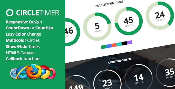 JavaScript & jQuery Countdown Timers from CodeCanyon