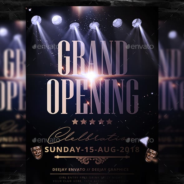 Opening Graphics, Designs & Templates | GraphicRiver