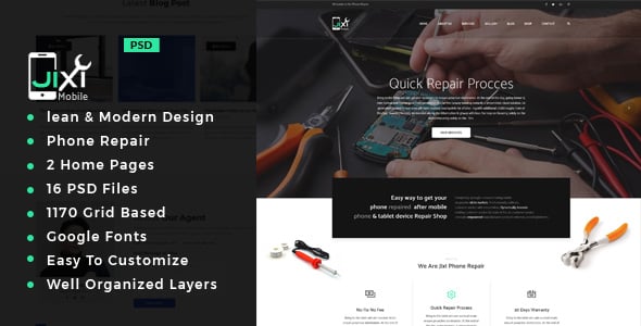 Phone Repair Website Templates | ThemeForest
