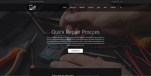 Phone Repair Website Templates | ThemeForest