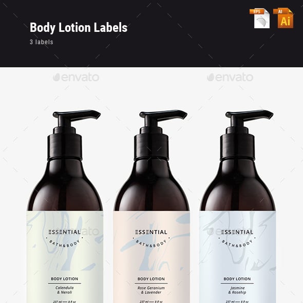 Body Lotion Graphics, Designs & Templates from GraphicRiver
