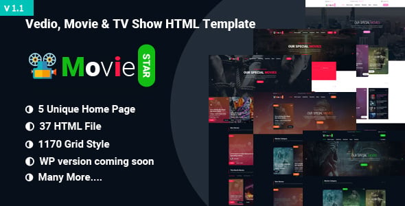 Movie HTML Website Templates | ThemeForest