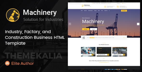 Machinery Website Templates | ThemeForest