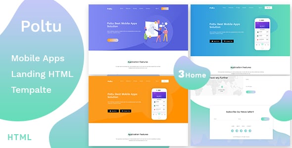 Mobile App HTML Website Templates | ThemeForest