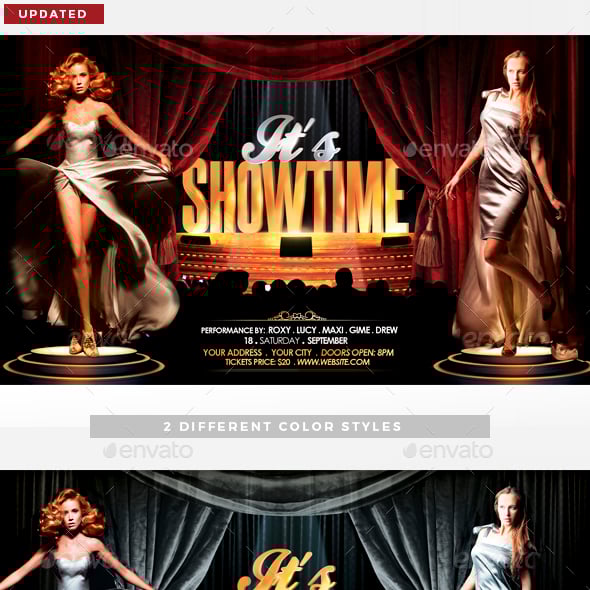 Showtime Graphics, Designs & Templates | GraphicRiver