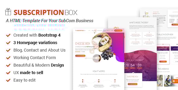Subscription Website Templates | ThemeForest