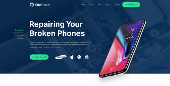 Phone Repair Website Templates | ThemeForest