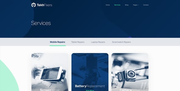 Phone Repair Website Templates | ThemeForest