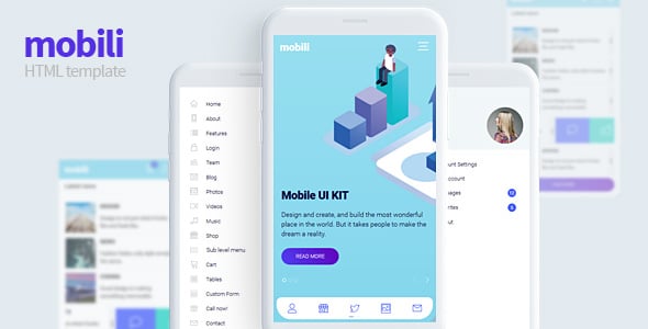 Mobile Template Website Templates | ThemeForest