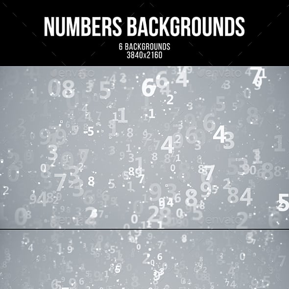 Numbers Background Graphics, Designs & Templates