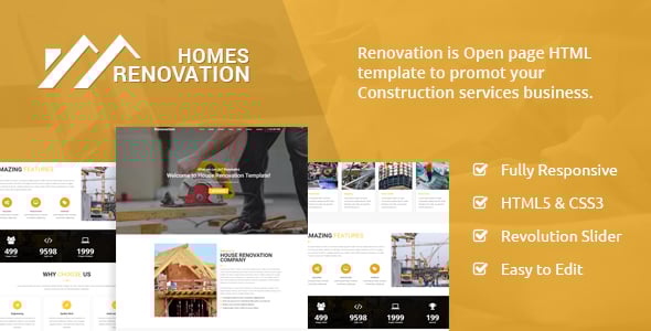 Home Renovation Website Templates | ThemeForest