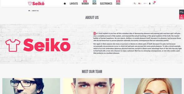 Seiko - Shopify Theme preview 4
