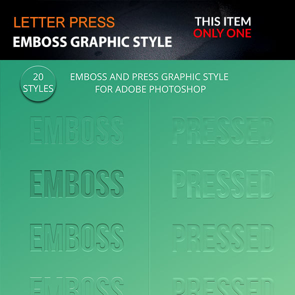 Embossed Graphics, Designs & Templates | GraphicRiver