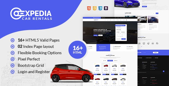 Car Rental HTML Website Templates | ThemeForest