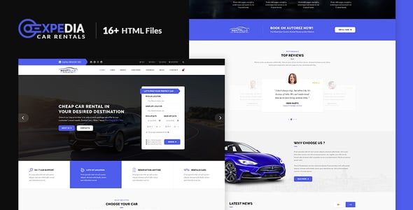 Car Rental HTML Website Templates | ThemeForest
