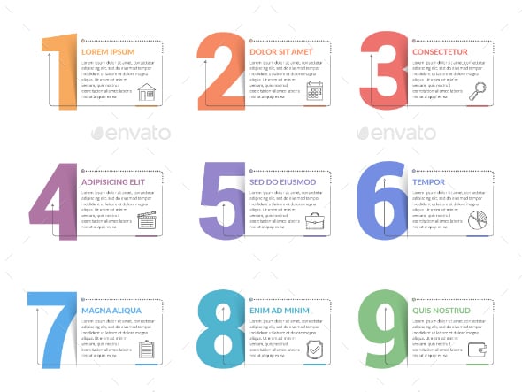 Numbers Infographic Templates | GraphicRiver