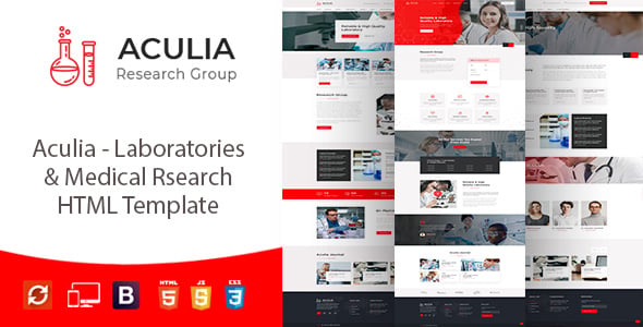 Laboratory Website Templates | ThemeForest