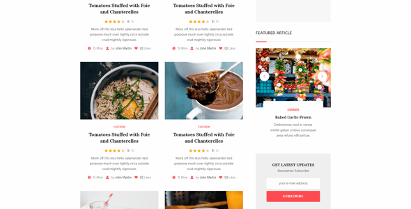 Recipe Website Templates | ThemeForest