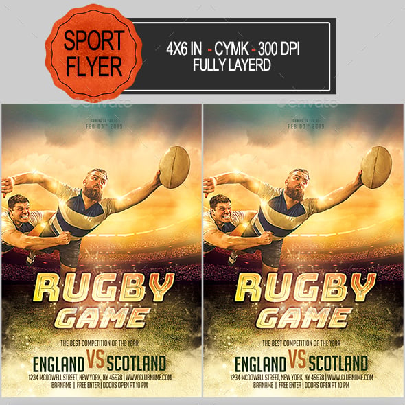 Rugby Graphics, Designs & Templates | GraphicRiver