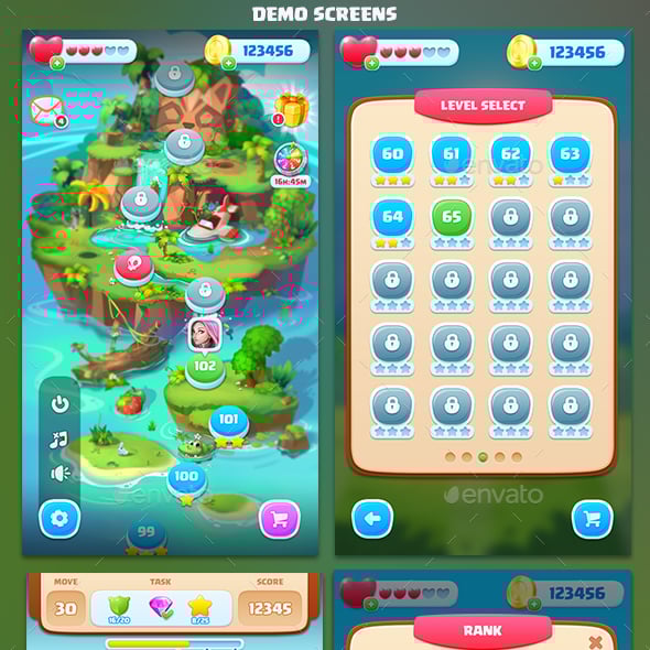 Game User UI Templates from GraphicRiver