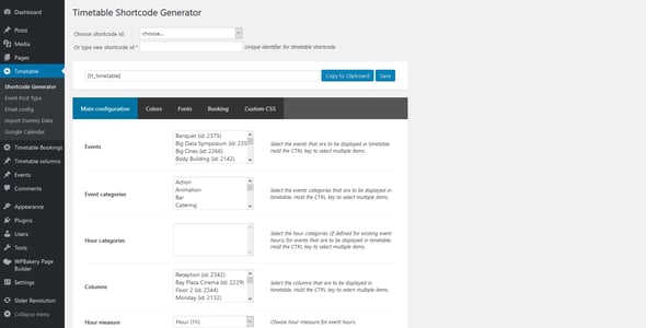 Timetable Booking Schedule for WordPress preview 3