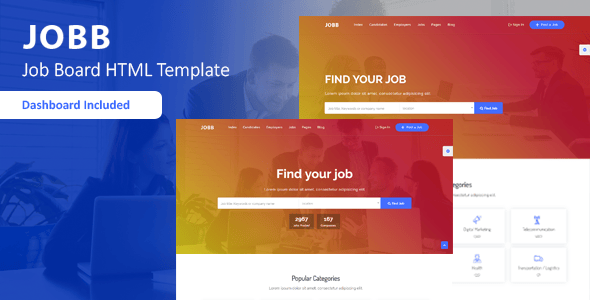 Job Search Website Templates | ThemeForest