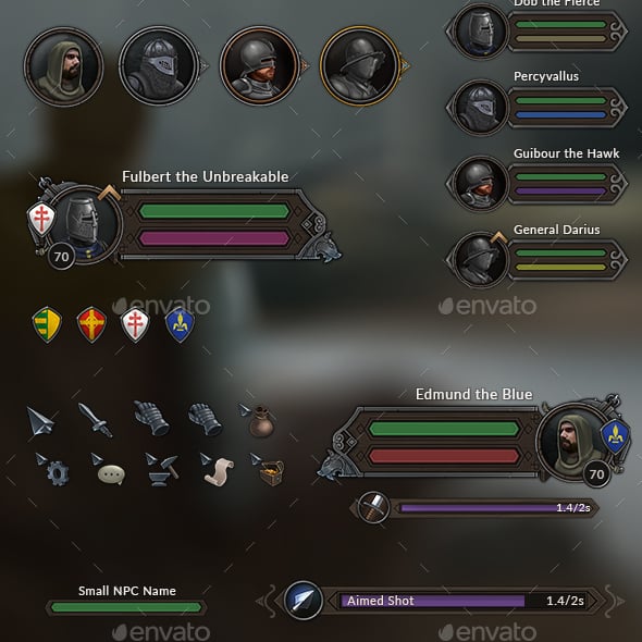Rpg Game User UI Templates | GraphicRiver