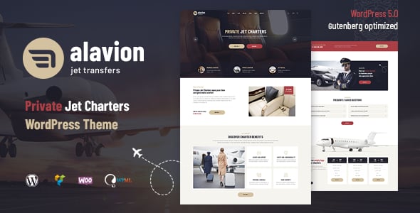 Private Jet Website Templates | ThemeForest