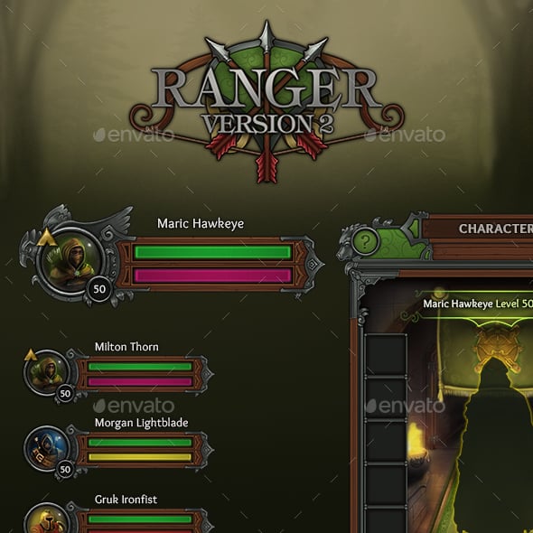 Rpg Game User UI Templates | GraphicRiver