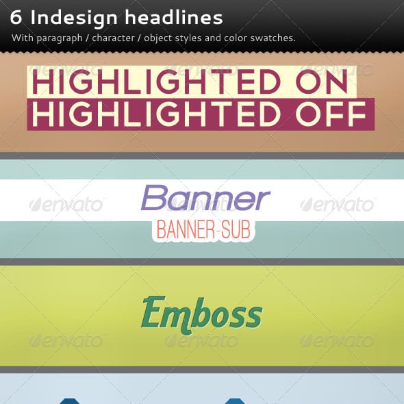 Headline Graphics, Designs & Templates | GraphicRiver