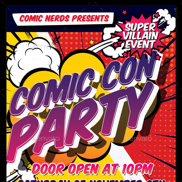 Comics Flyer Templates | GraphicRiver