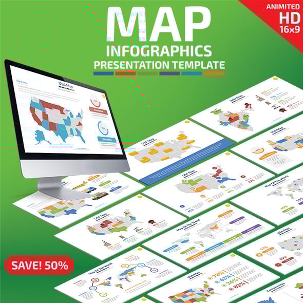 PowerPoint-map Presentation Templates | GraphicRiver