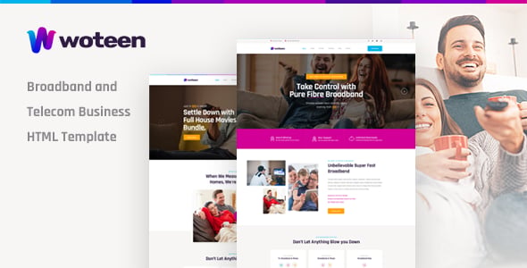 Telecom Website Templates | ThemeForest