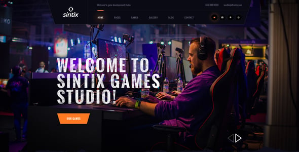 Game Studio Website Templates | ThemeForest