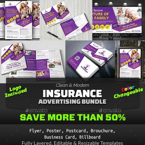 Insurance Postcard Templates