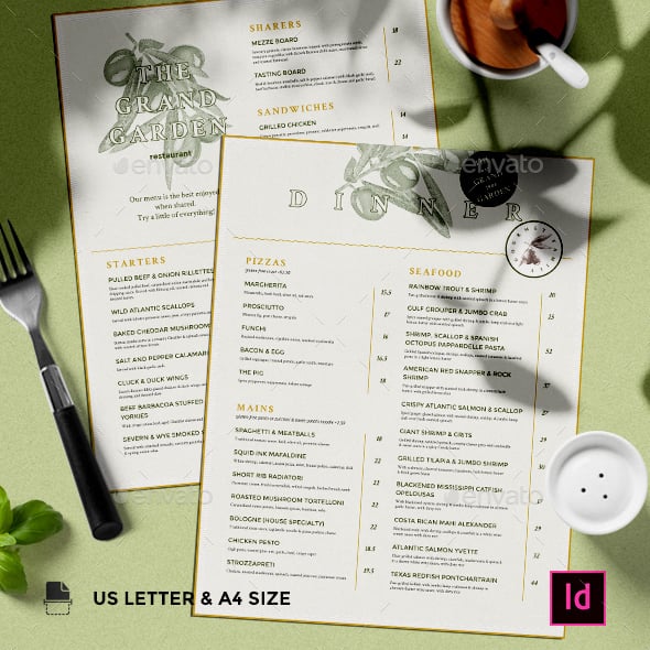 Modern Rustic Menu Designs Catering Menu Design Ideas & Examples