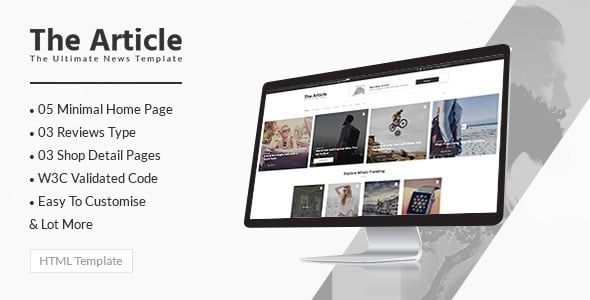 Article Website Templates | ThemeForest