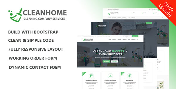 Cleaning HTML Website Templates | ThemeForest
