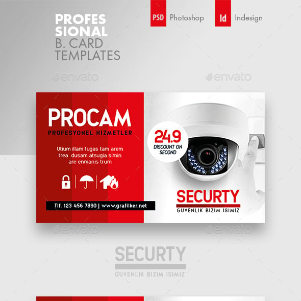 Security Business Card Templates & Designs | GraphicRiver