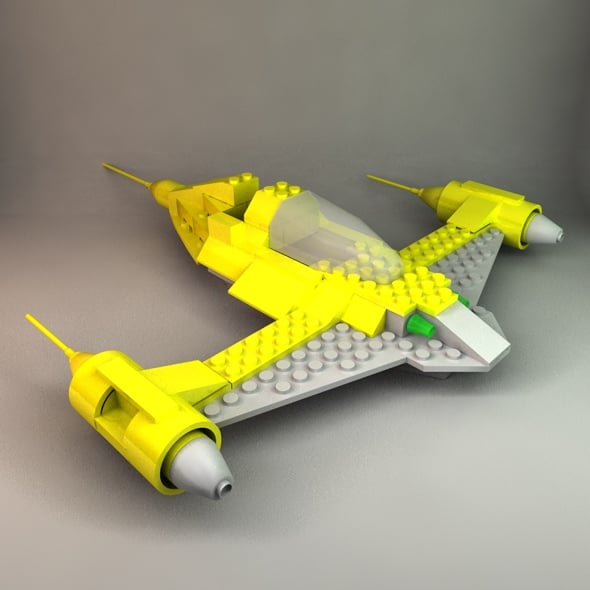Lego Naboo Fighter by ChristineWilde 3DOcean - Main Image