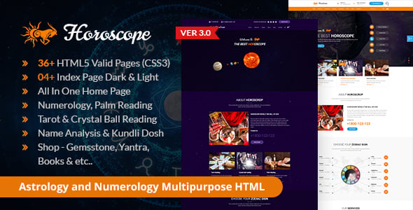 Astrology HTML Website Templates | ThemeForest