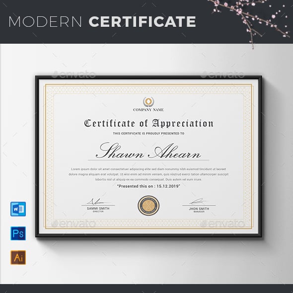 Certificate - The Appreciation Graphics, Designs & Templates