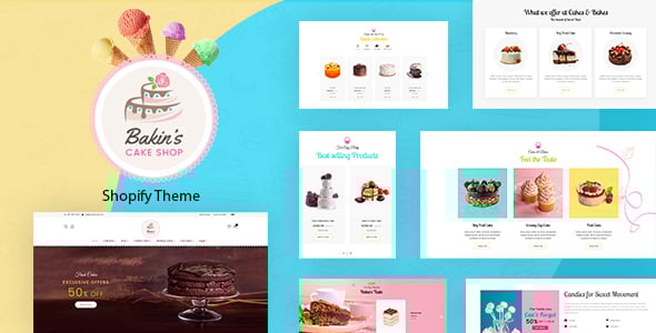 Cake Shop Website Templates | ThemeForest